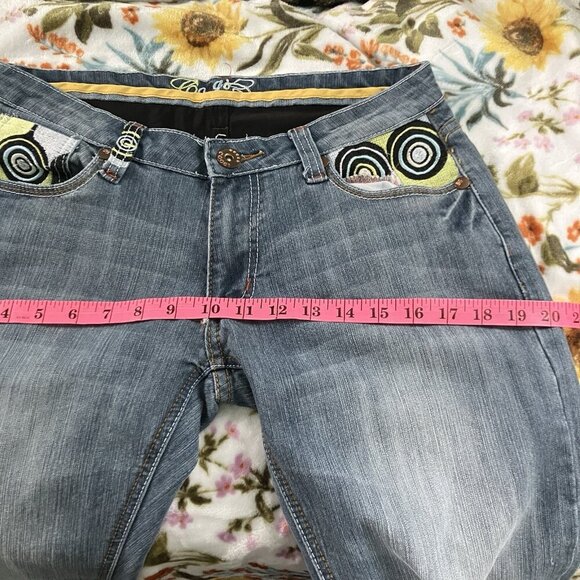 Y2K Coogi Jeans Juniors 11/12 Embroidered Funky Bootcut 2000s Low Rise - Picture 11 of 11